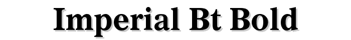 Imperial BT Bold font